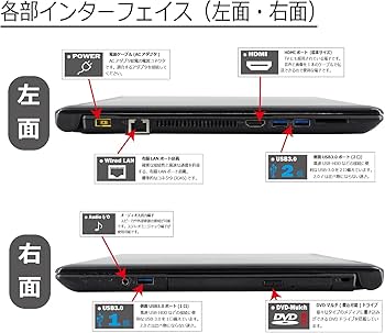 Amazon.co.jp: 中古パソコン NEC VersaPro VK20LF-U Windows10 ノート