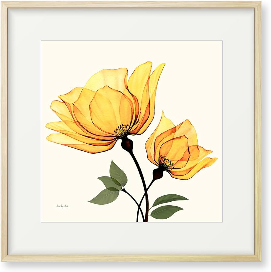 Amazon.co.jp: 絵画「オレンジ色の花」インテリア 絵 花 アートパネル