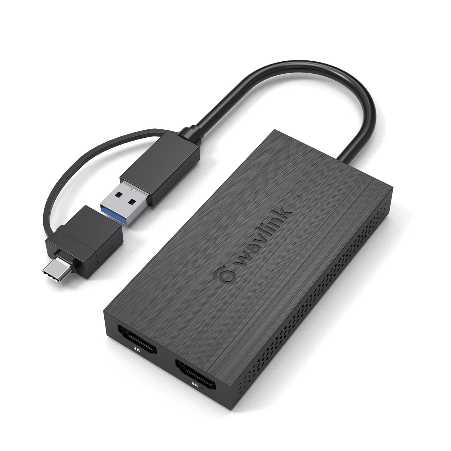 Amazon.co.jp: WAVLINK USB 3.0A/type-C-デュアル HDMI アダプター 2K