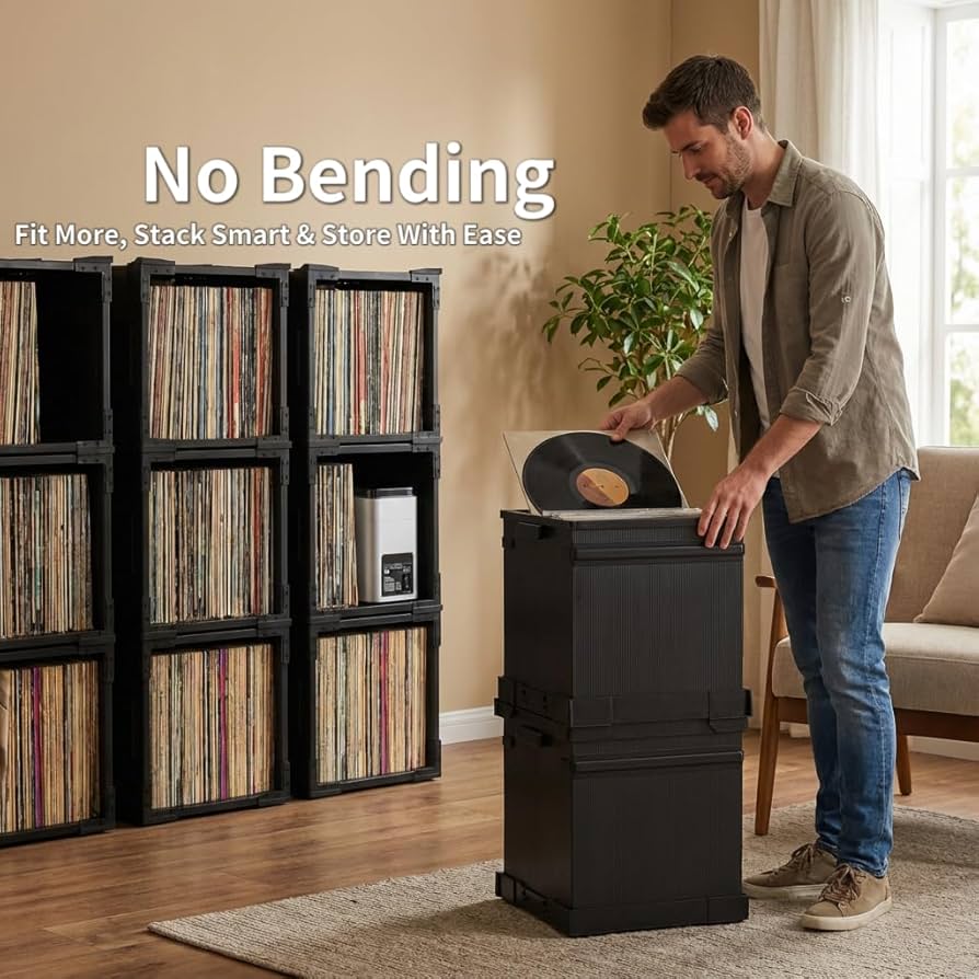 Amazon.com: HumminGuru FlexiCube Vinyl Record Storage Box
