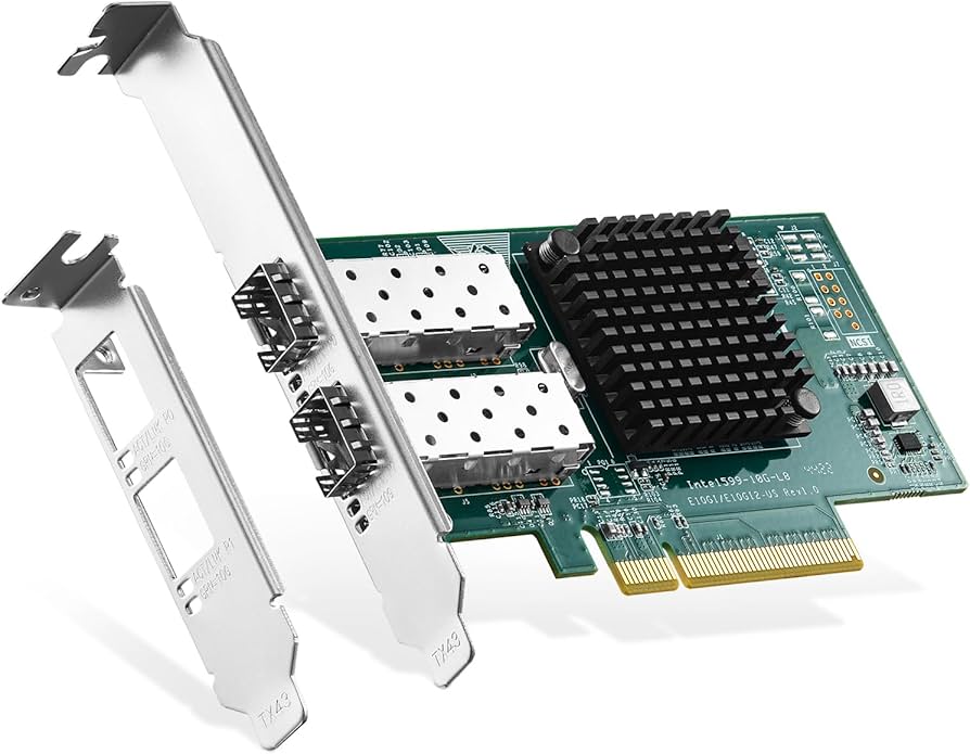 Amazon.com: 2 Port 10G SFP+ PCIe Network Adapter, Intel X520 82599