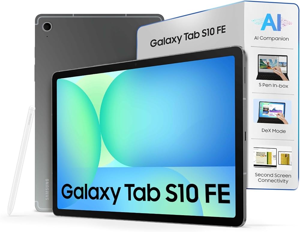 Samsung Galaxy Tab S10 FE, S Pen in-Box, 27.7 cm (10.9 inch