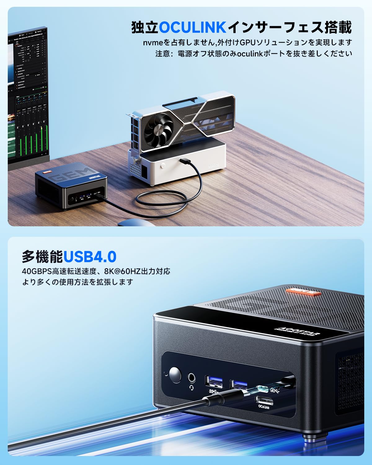 AOOSTAR GEN 12 miniPC Ryzen 7 7840HS