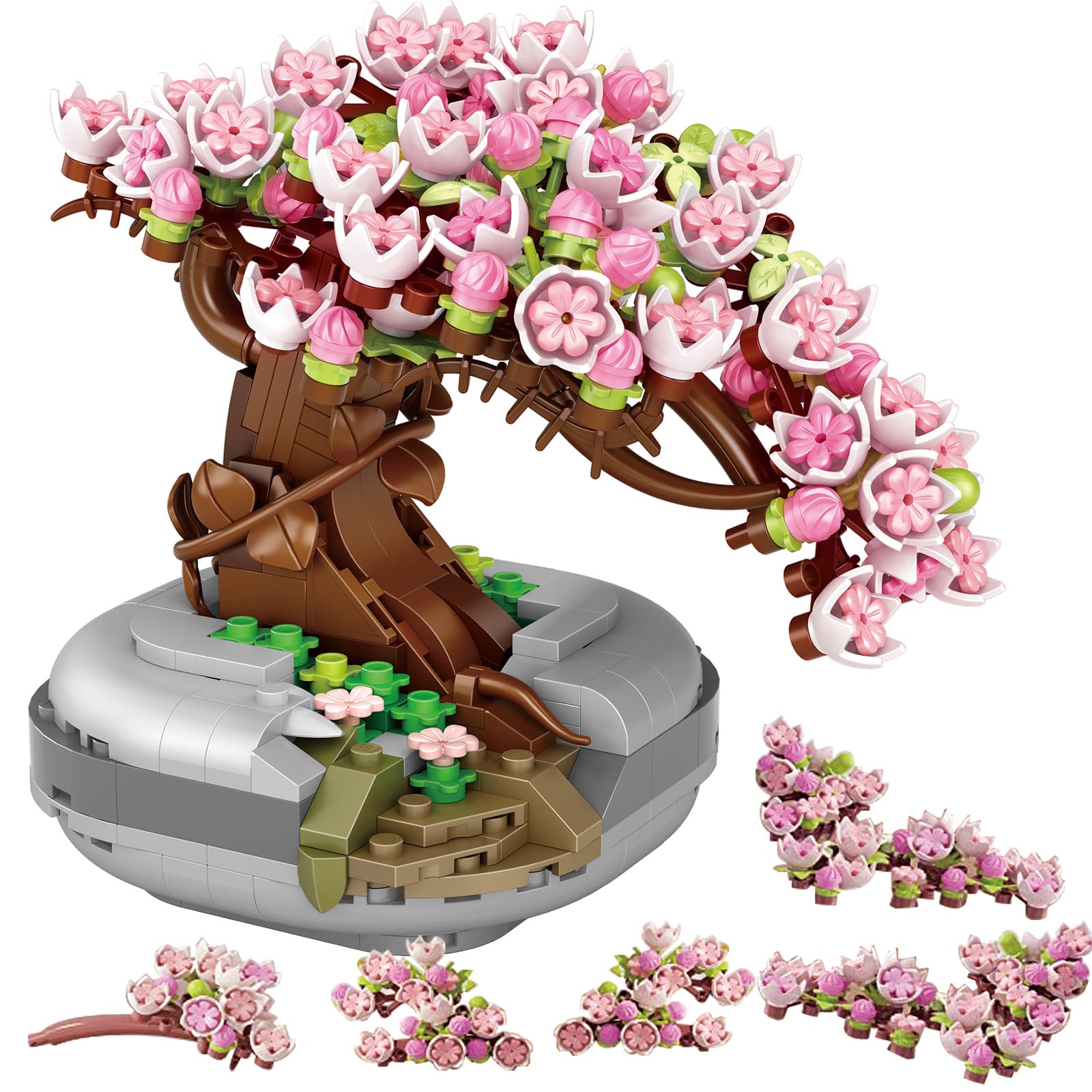 Amazon.com: Cherry Blossom Tree Building Toys for Adults, Bonsai