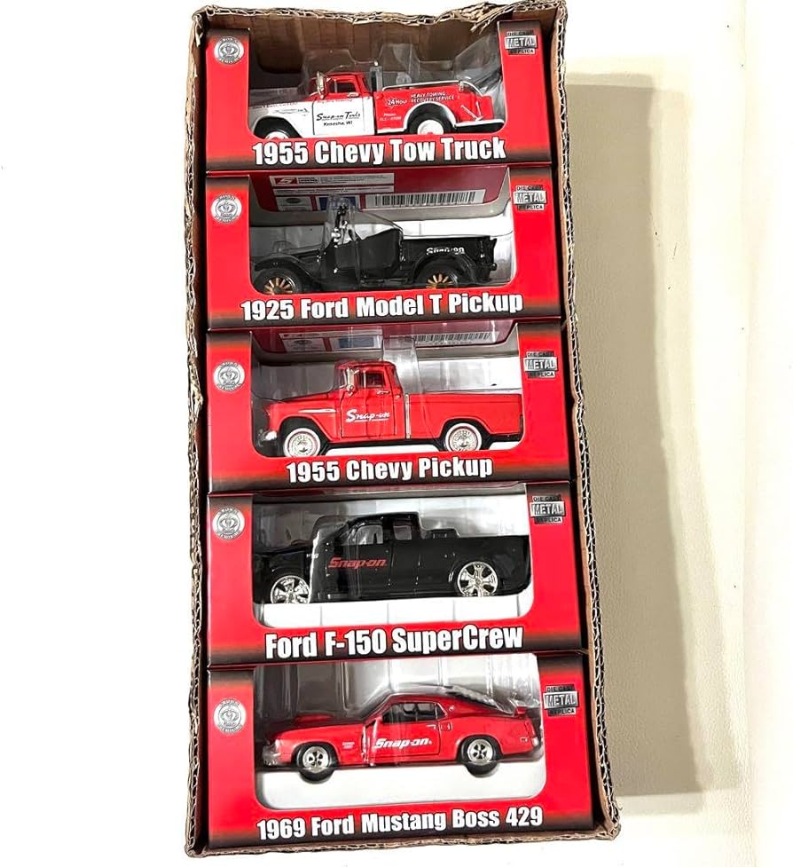 Amazon.co.jp: スナップオン snap-on ミニカーセット ミニカー5台