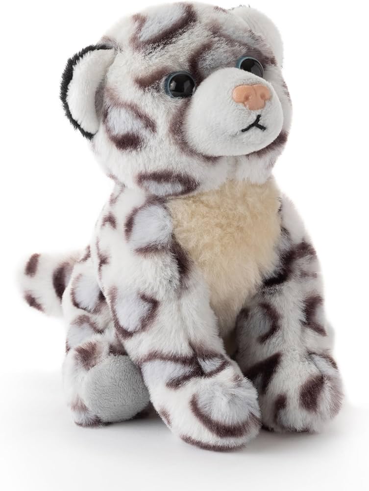 Amazon.com: The Petting Zoo Snow Leopard Stuffed Animal Plushie