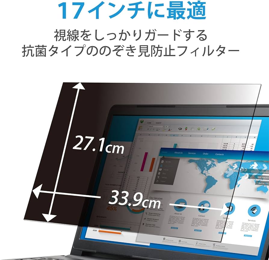 お*ん様 5枚☆ELECOM覗き見防止フィルター PF-PFS24W EP-PF 5枚