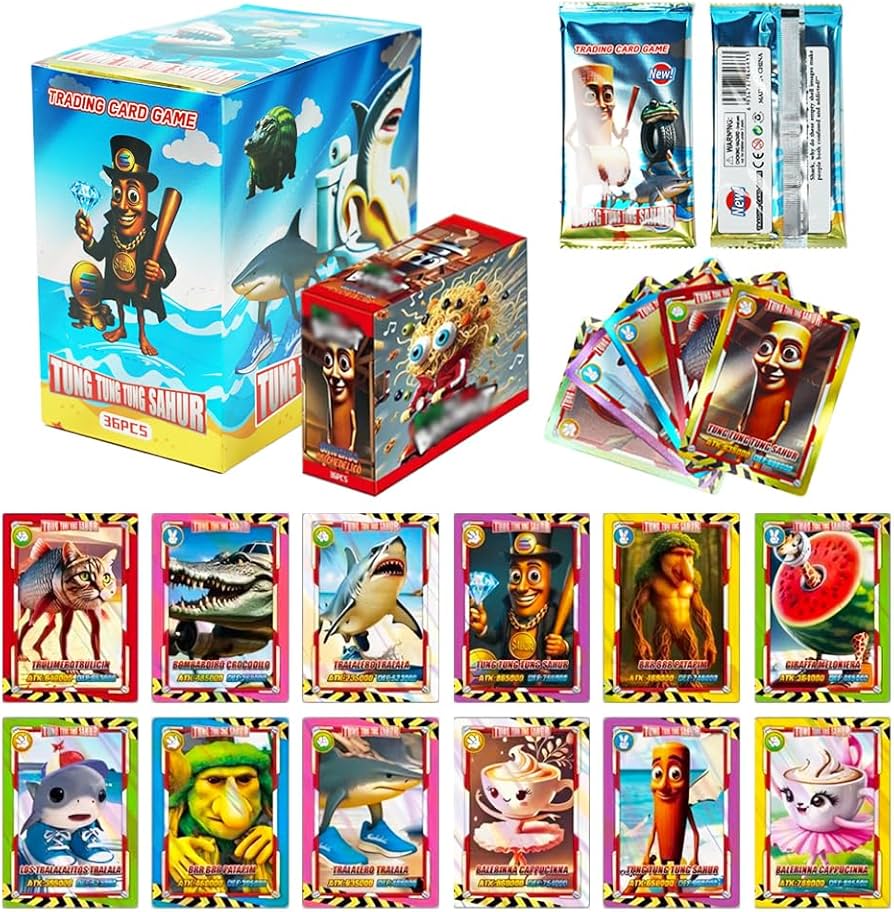 Amazon | イタリアンブレインロット カードゲーム トレカ 180PCS