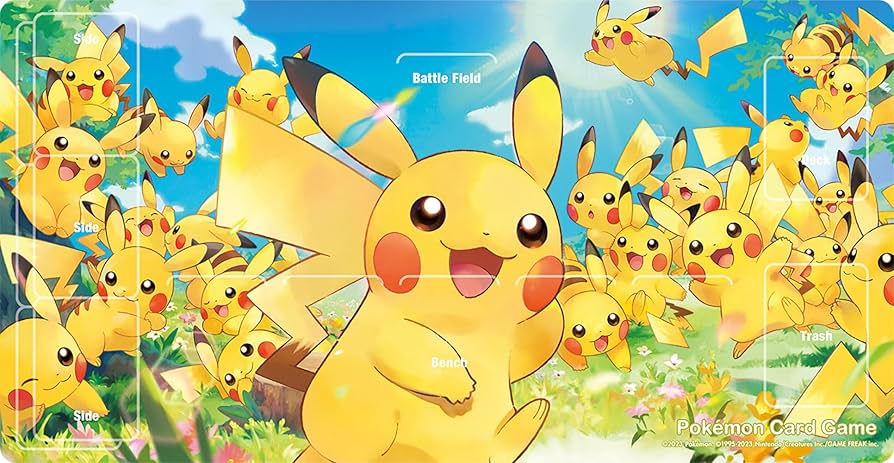 Amazon | ポケモンカードゲーム ラバープレイマット ピカチュウ大集合