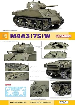 Amazon | ドラゴン 1/6 アメリカ軍 M4A3 (75) W シャーマン プラモデル
