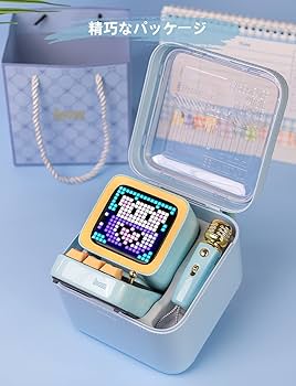 Amazon.co.jp: Divoom Ditoo-Mic ワイヤレスBluetoothスピーカー