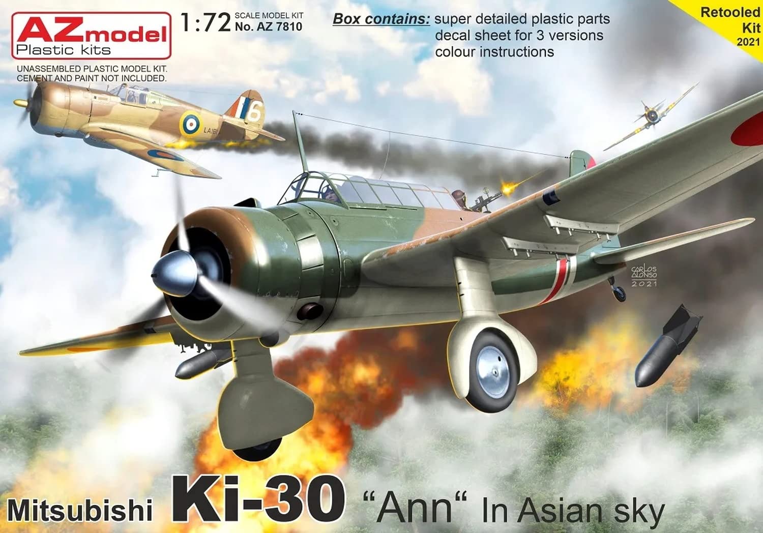 Amazon | AZモデル 1/72 日本陸軍 三菱 九七式軽爆撃機 キ30 アン