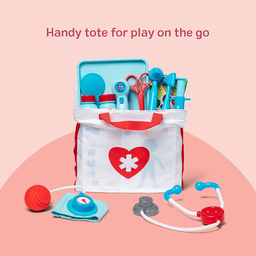 Melissa & Doug Get Well Doctor Kit, 25-Piece Toddler Doctor Play
