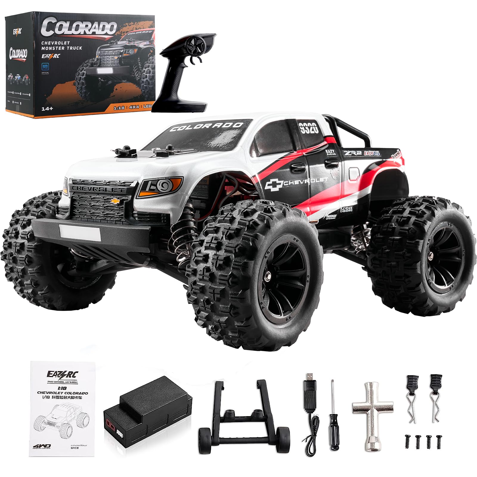 Amazon.co.jp: EAZYRC 1/18 RCトラック コロラド ラジコンカー