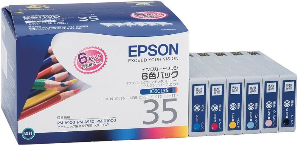 Amazon.co.jp: エプソン 純正 インクカートリッジ 色エンピツ IC6CL35