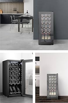 Amazon.co.jp: ベッソン ワインセラー 18本収納 (スチール棚) 小型