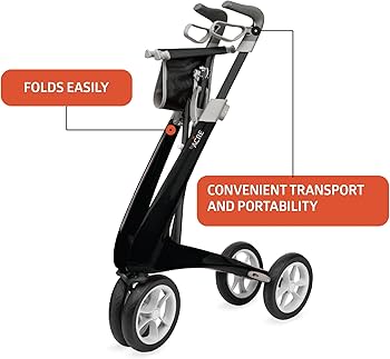 Amazon.com: byACRE Carbon Ultralight Rollator Walker with