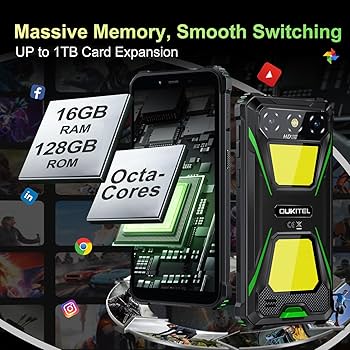 Amazon.com: OUKITEL G5 Rugged Smartphone Unlocked 2025-16GB+128GB