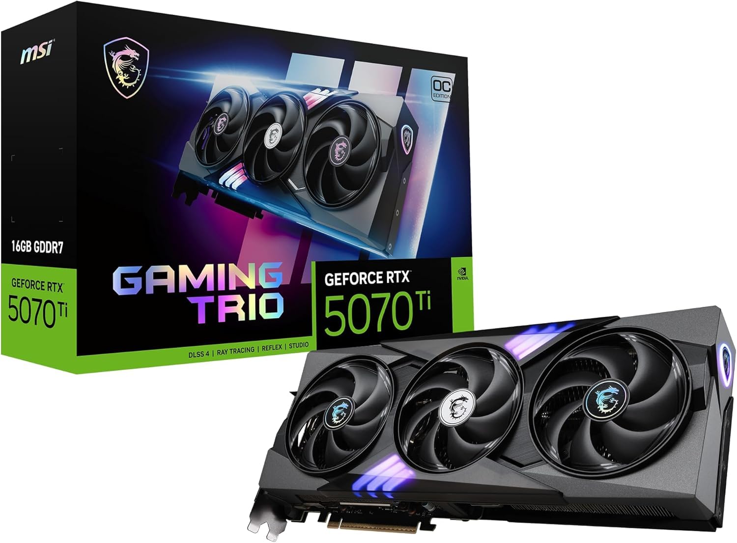 Amazon.com: MSI NVIDIA GeForce RTX 5070 Ti 16G Gaming Trio OC Plus