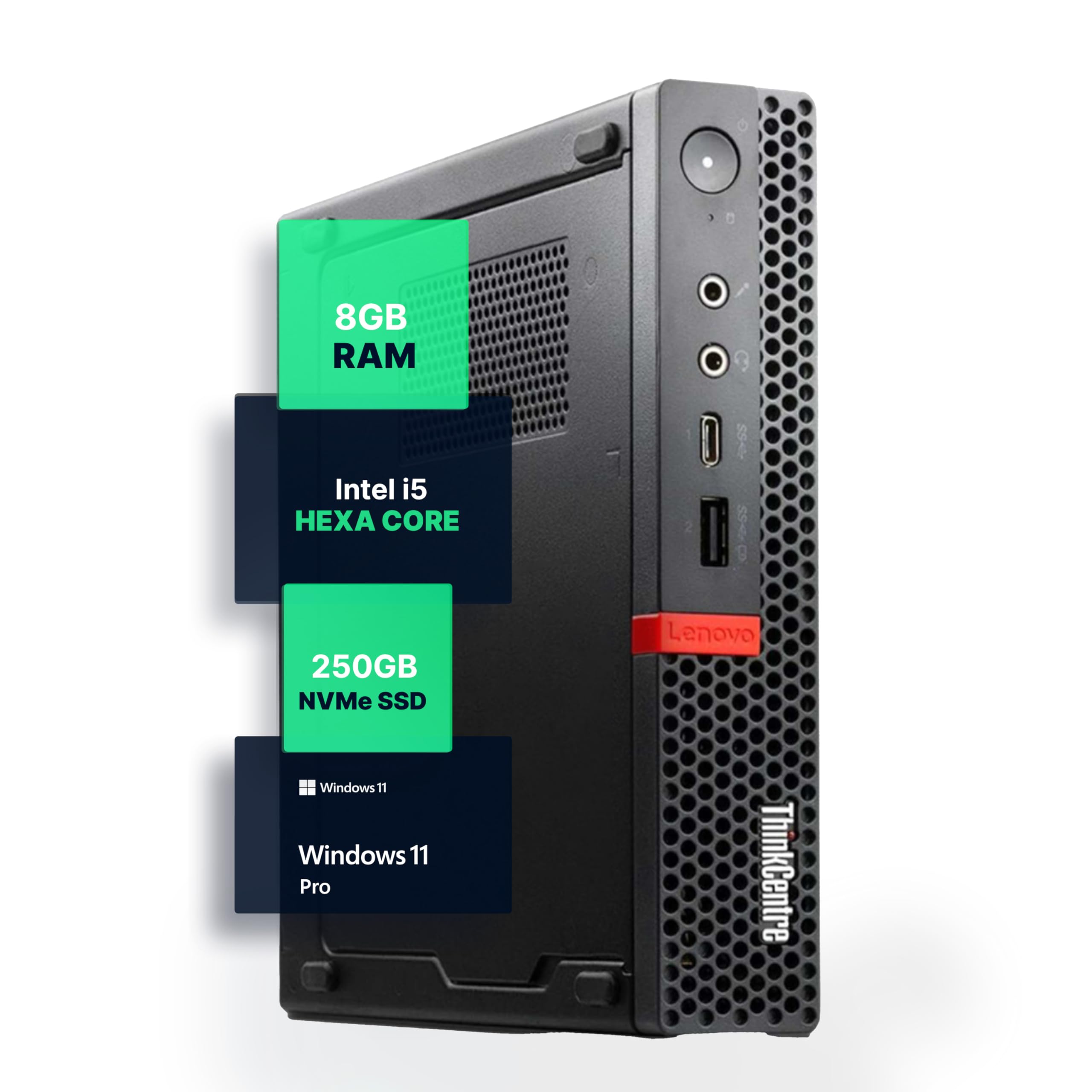 Amazon.com: Lenovo M720Q ThinkCentre Mini PC | Windows 11 Pro