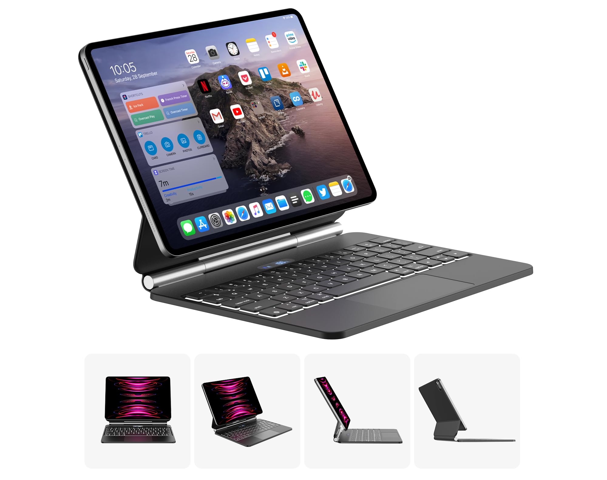 Amazon.com: Magic Keyboard Case Compatible with iPad Air 11-inch