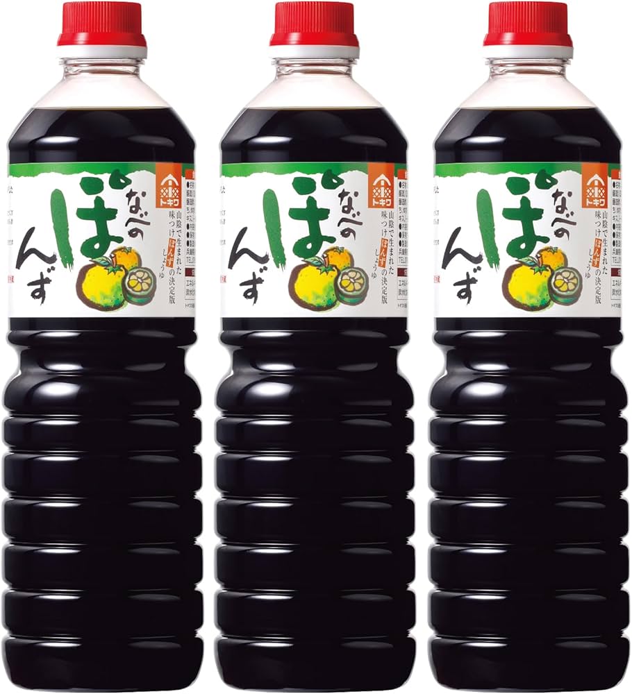 Amazon.co.jp: なべのぽんずセット なべのぽんず 1L×3本 トキワ : 食品