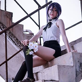 Amazon | チェンソーマン レゼ コスプレ 衣装 ウィッグ 首輪 靴下付き