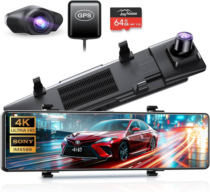 Amazon | ドライブレコーダー ミラー型 【12インチIPS大画面+4K 高画质