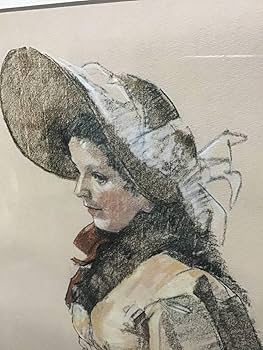 Amazon.co.jp: 小磯良平 複製画 外国婦人 女性像 人物画 額装 PRINTED