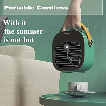 Amazon.co.jp: ポータブルエアコン、6000mAh充電式パーソナルエアコン