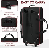 Amazon.com: BOSSTIN DJ Controller Case with Wheels Compatible with