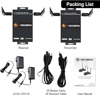 Amazon.com: J-Tech Digital Wireless HDMI Extender 1080p up to 660