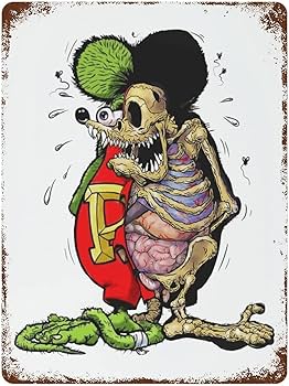 RATFINK壁掛けオブジェ Amazon.co.jp: ラット フィンク 金属ポスター