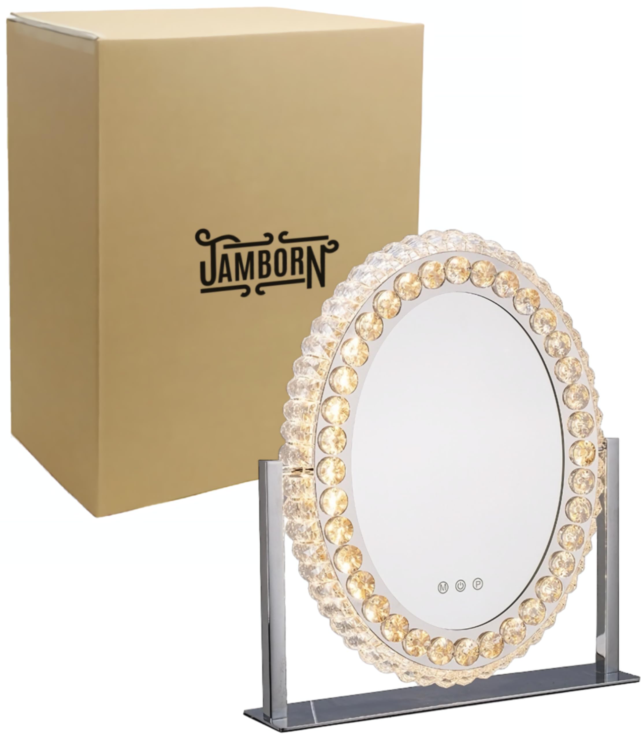 Amazon | Ncolor 女優ミラー ハリウッドミラー ライト付き クリスタル