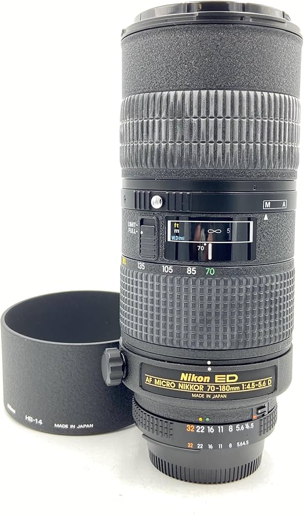 Amazon.com : Nikon 70-180mm f4.5-5.6 D Micro 206080 : Slr Camera