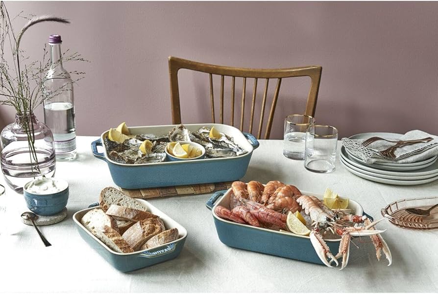 Amazon｜staub ストウブ 「 レクタンギュラー ディッシュ ターコイズ