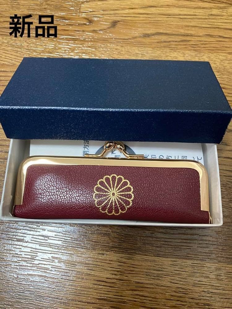 Amazon.co.jp: 皇居 菊紋 印鑑ケース 赤 : 文房具・オフィス用品