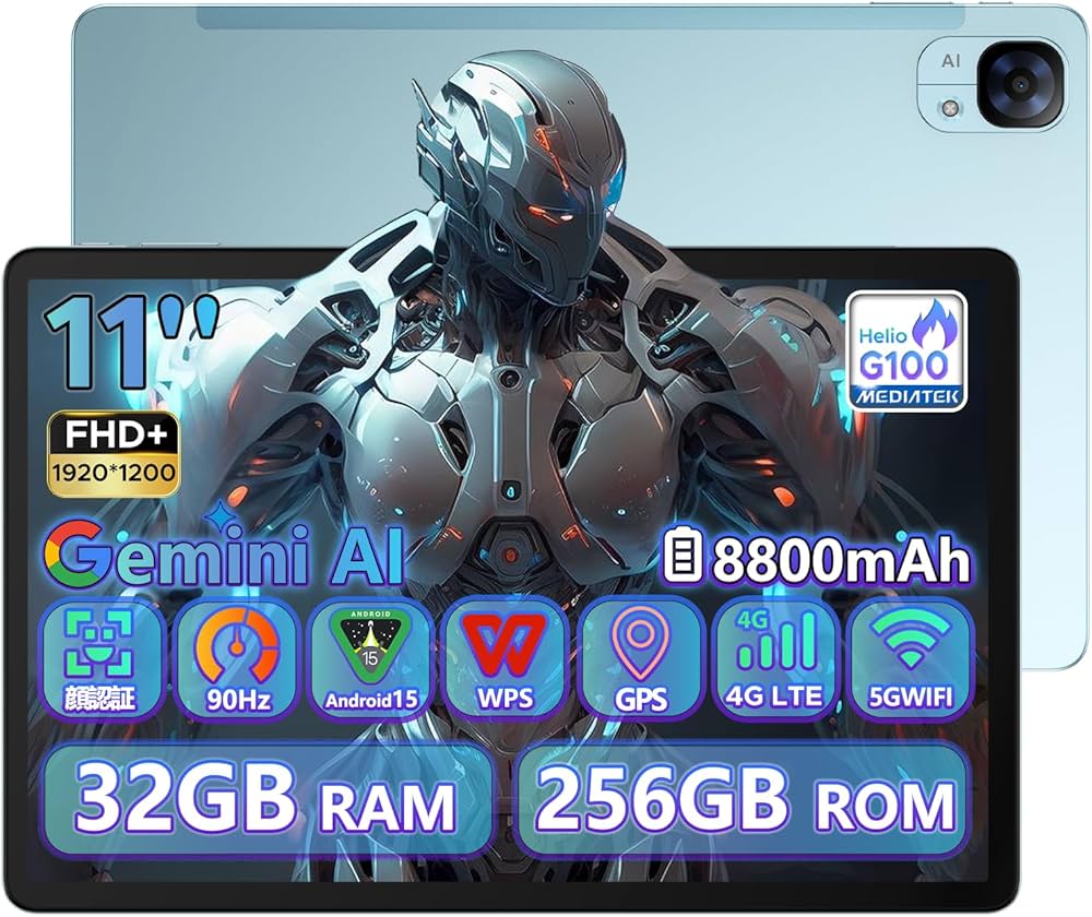 Amazon.co.jp: 【Helio G100 Android15 タブレット】DOOGEE E3 11