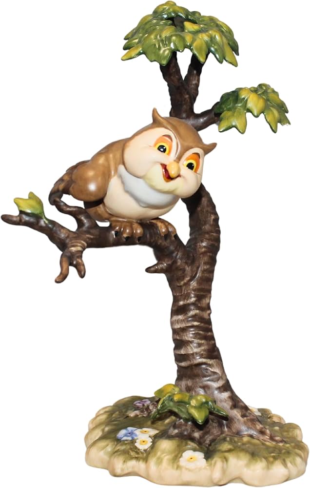 Amazon.co.jp: ディズニー WDCC 置物 41011 バンビフクロウ ここで何が