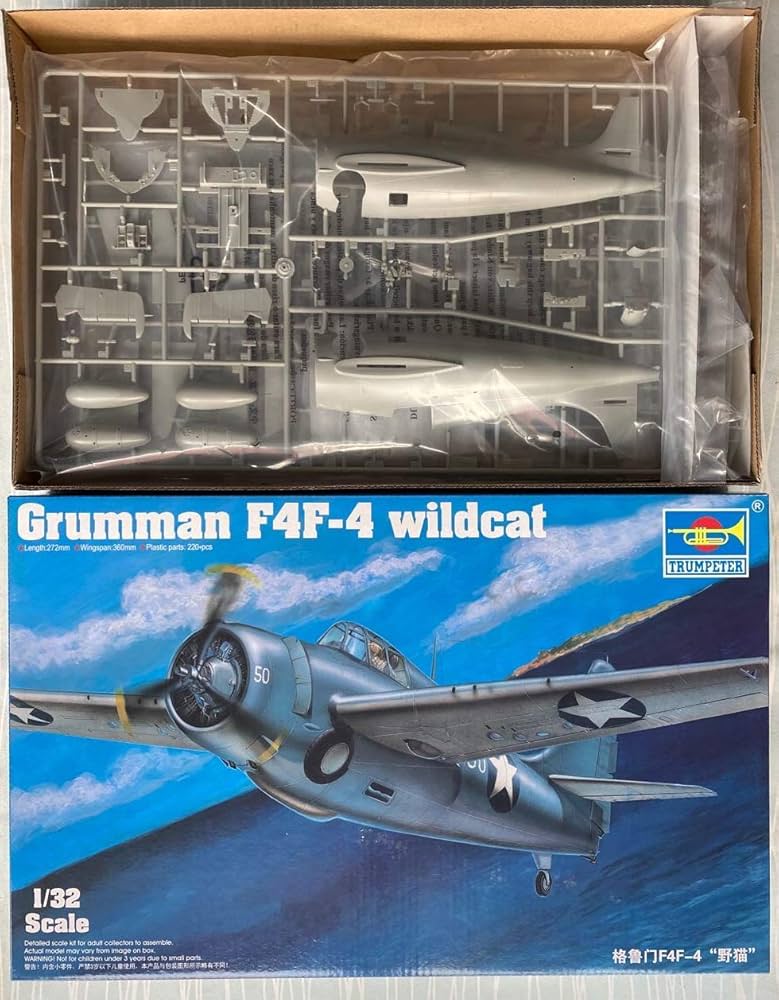 Amazon | トランペッター 1/32 グラマン F4F-4ワイルドキャット