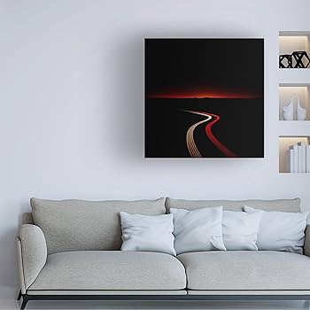 Amazon.co.jp: トレードマークファインアート、24x24 Mountain Horizon