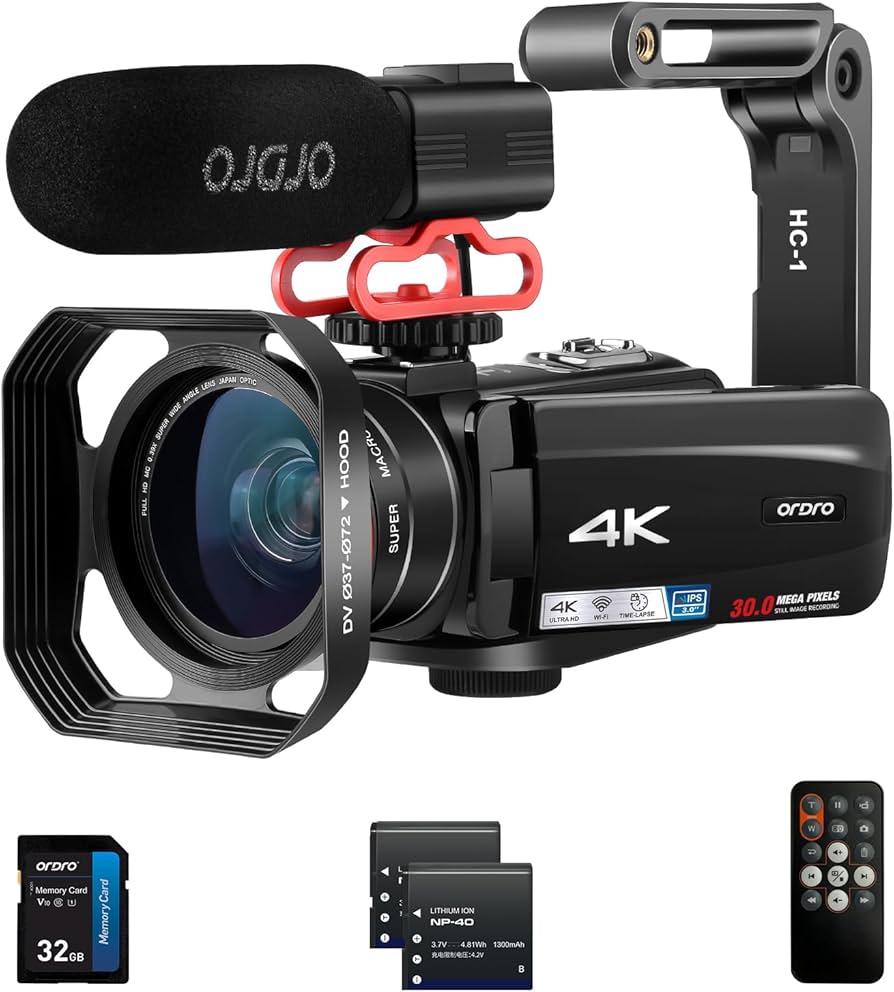 Amazon.com : Video Camera 4K Camcorder with 10X Optical Zoom