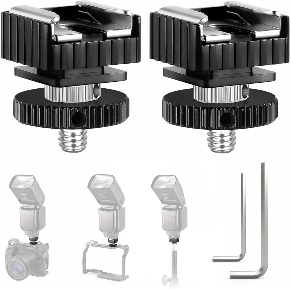 Amazon.co.jp: NEEWER 2パックフラッシュ ホットシューマウント