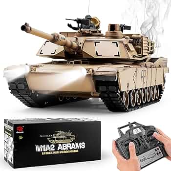 Amazon.com: BESTYMXY RC Tanks US M1A2 Abrams Army Tank, HengLong 1