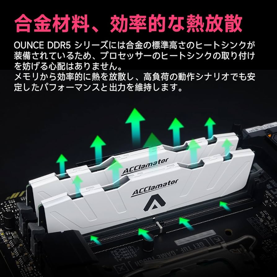Amazon.co.jp: DDR5 32GB-5600MHz デスクトップPC用メモリ(16GB×2枚