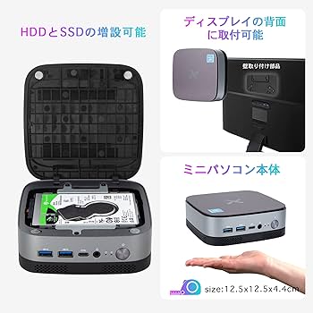 Amazon.co.jp: ミニPC Windows11 Home VETESA インテル N5095 小型PC