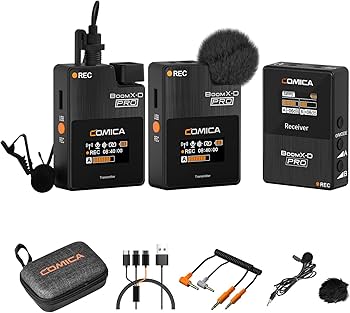 Amazon.com: COMICA BoomX-D PRO Wireless Lavalier Microphone, Dual