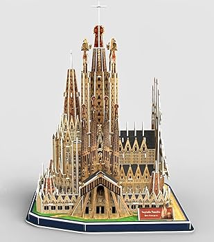 Amazon | バルセロナサグラダファミリア3Dパズルナショナルジオ