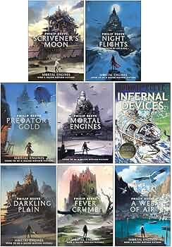 Philip Reeve Mortal Engines Collection 8 Books Set (Scrivener's