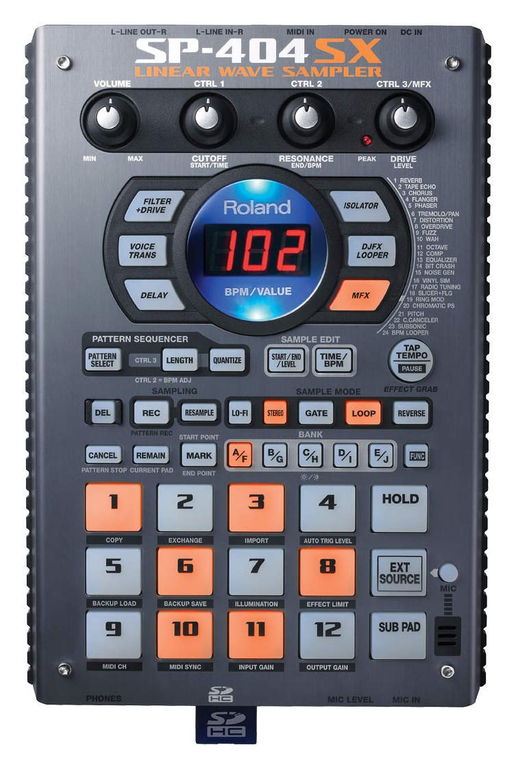 Amazon | Roland ローランド コンパクトサンプラー SP-404SX